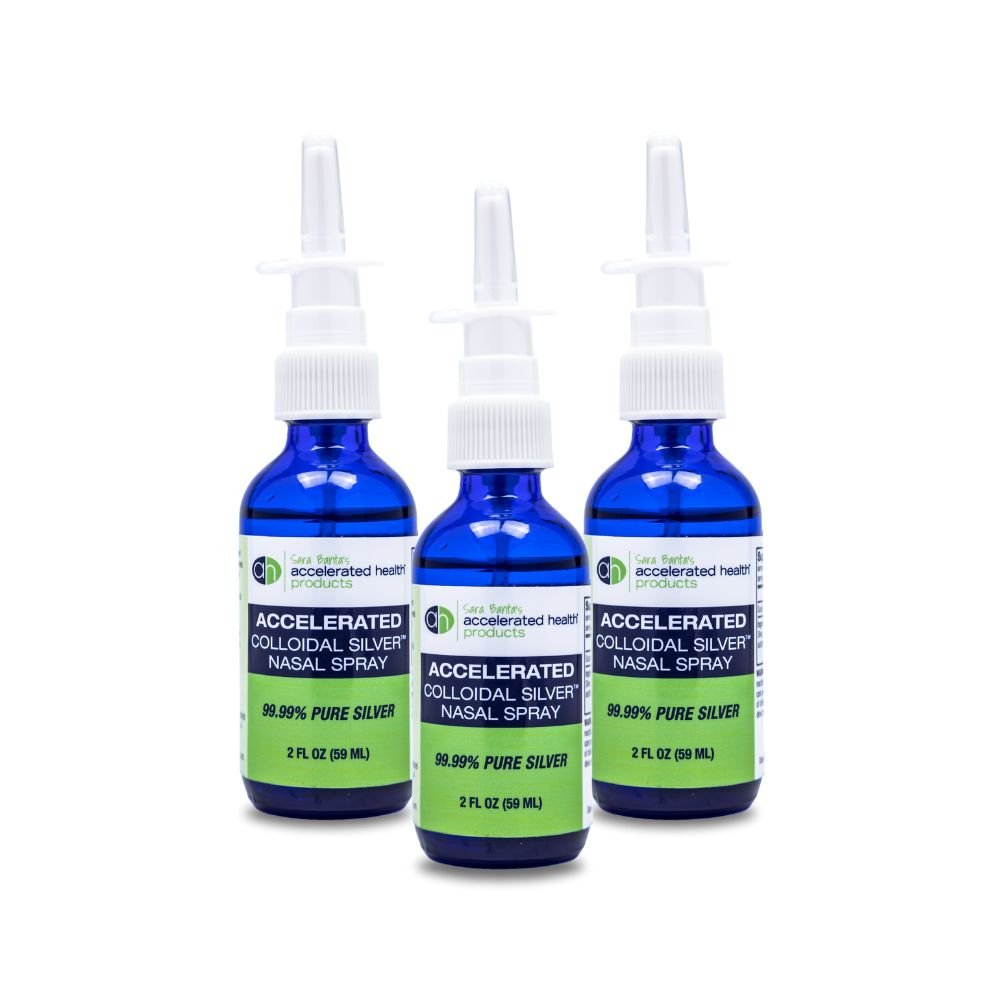 Accelerated Colloidal Silver Nasal Spray 3 Pack - Accelerated Health Products