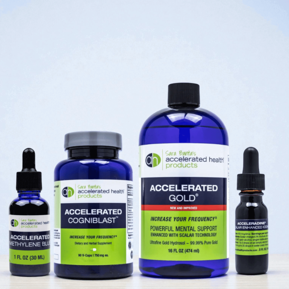 Accelerated Brain Health Supplement Bundle with Colloidal Gold