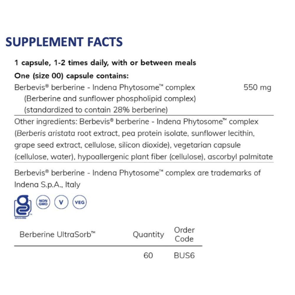 Pure Encapsulations® Berberine UltraSorb™ - Blood Sugar & Metabolic Support - Accelerated Health Products