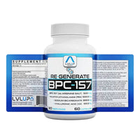 Thumbnail for lvlup Supplement bottle labeled 'RE Generate BPC-157' with blue and white label on a white background