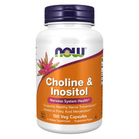 Thumbnail for NOW Choline & Inositol - 500mg - Accelerated Health Products
