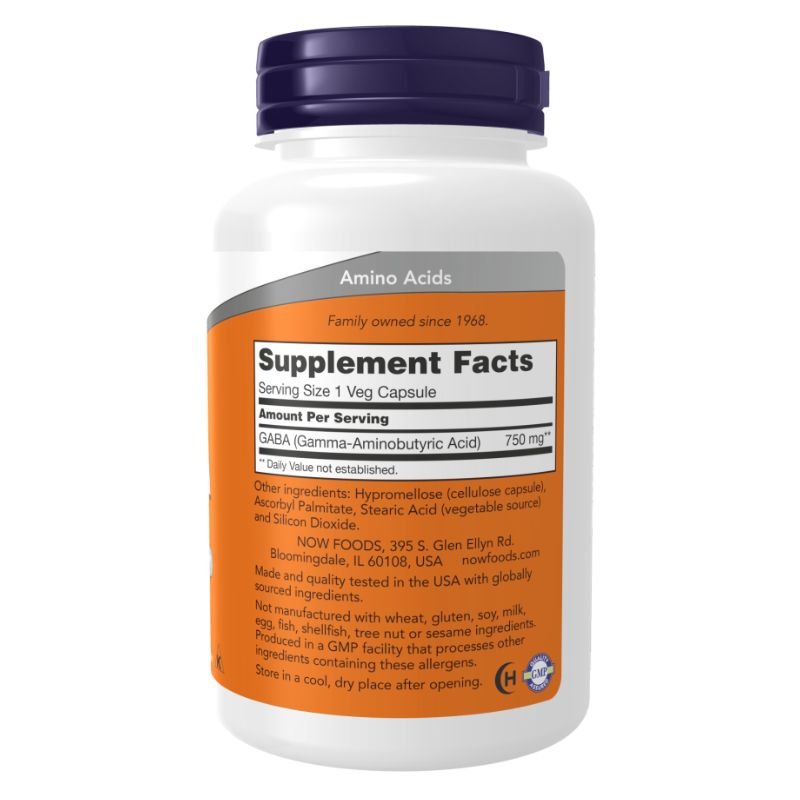 NOW GABA 750 mg - Accelerated Health Products