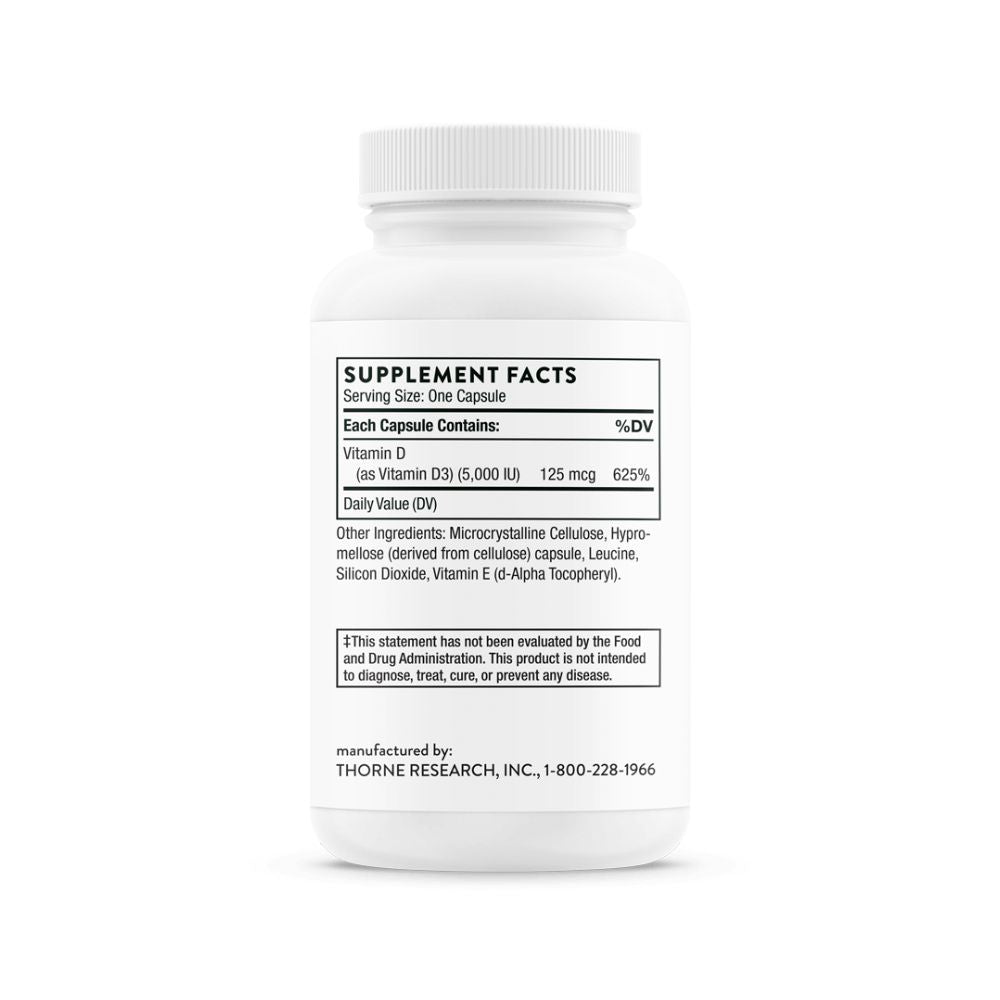 Thorne Vitamin D - 5,000 - Accelerated Health Products