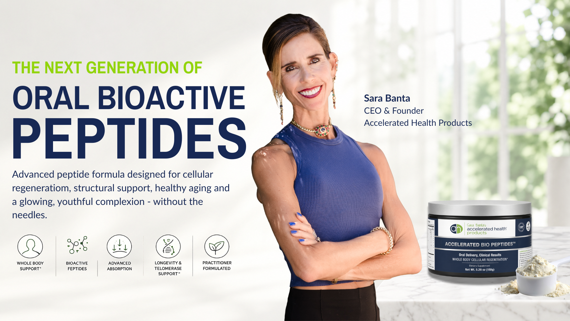 Accelerated Bio Peptides oral bioactive peptide support
