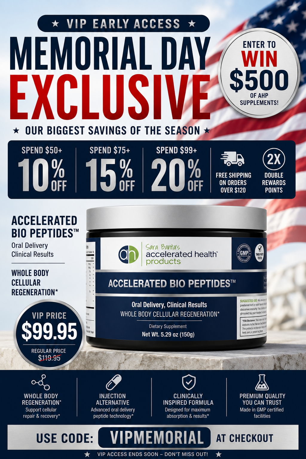 Memorial Day VIP mobile sale offer